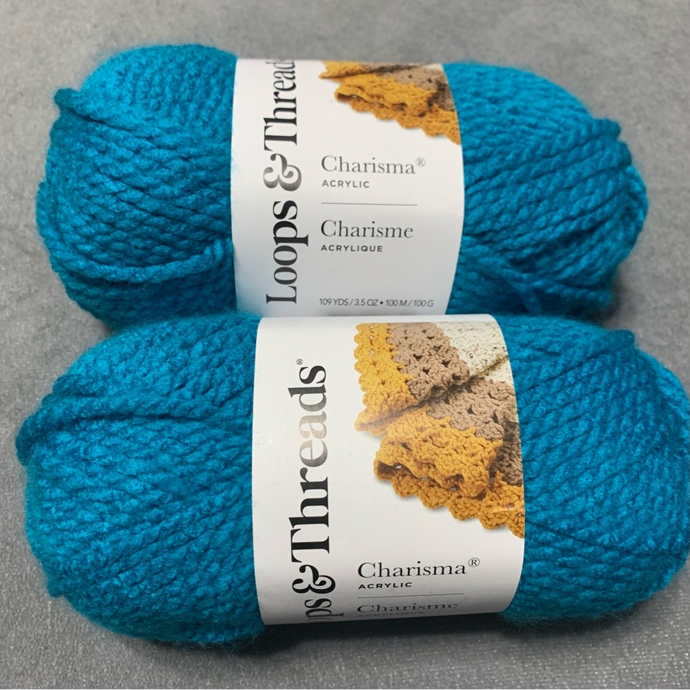 Loops & Threads Charisma Yarn in Electronic Blue